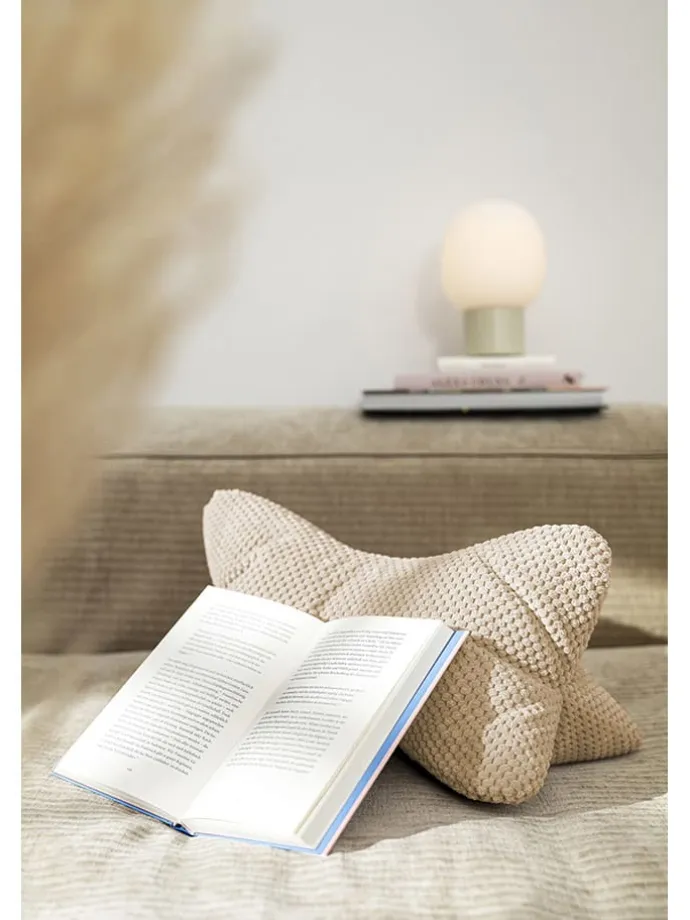 Lesekissen "Comodo" in Beige - (B)42 x Ø 22 cm
