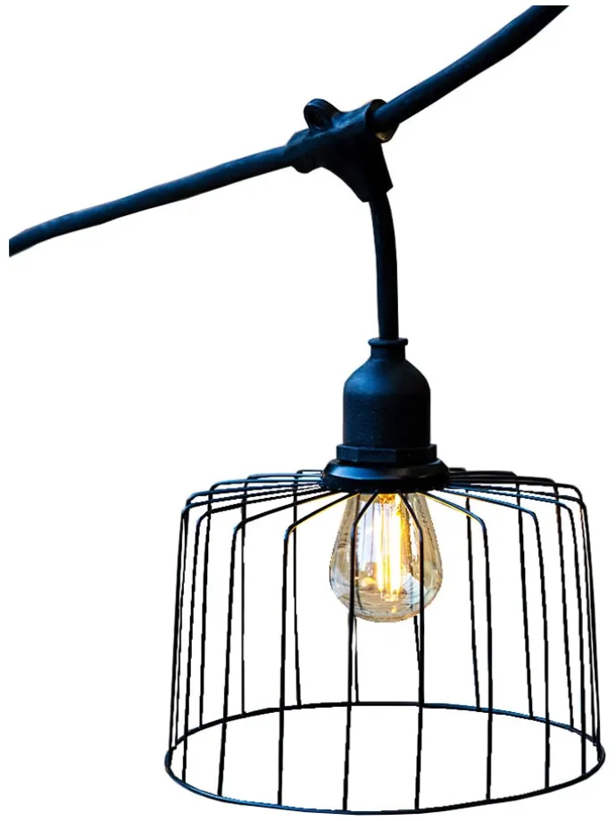 Lichtergirlande "Nema" in Schwarz - (L)600 cm