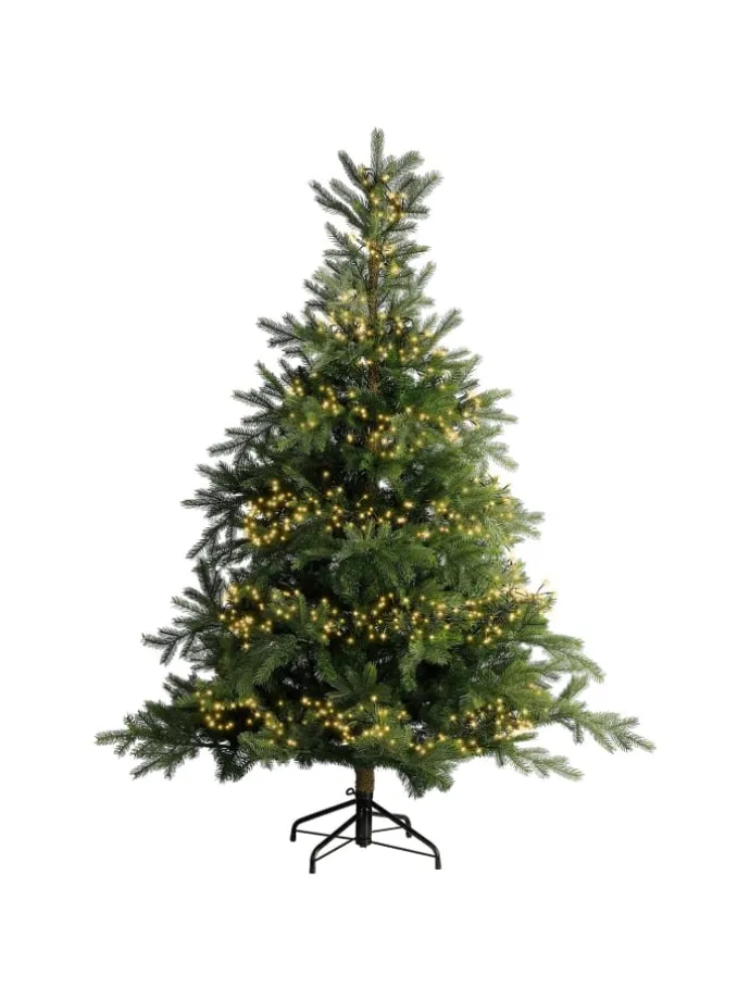 Lichterkette CLUSTER 1512 LED 14 m, schwarzes Kabel in Soft Gold