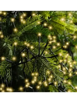 Lichterkette CLUSTER 1512 LED 14 m, schwarzes Kabel in Soft Gold