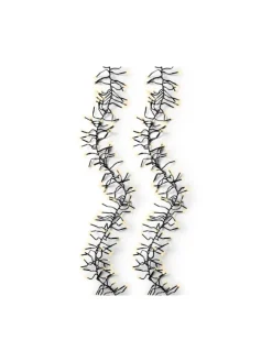 Lichterkette CLUSTER 1512 LED 14 m, schwarzes Kabel in Soft Gold