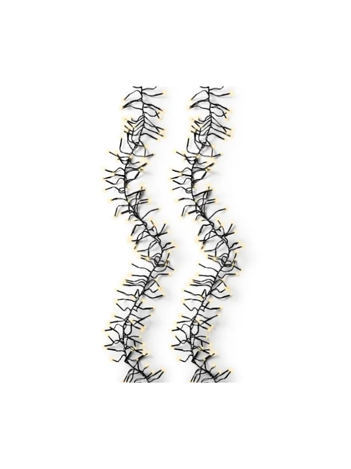 Lichterkette CLUSTER 1512 LED 14 m, schwarzes Kabel in Soft Gold