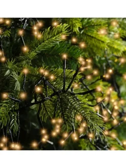 Lichterkette CLUSTER 588 LED 5,5 m, schwarzes Kabel in klassisch warm