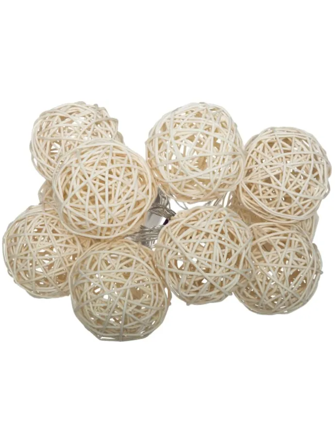 Lichterkette in beige