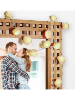 Lichterkette Rosen in Weiß - (L)3,3 m