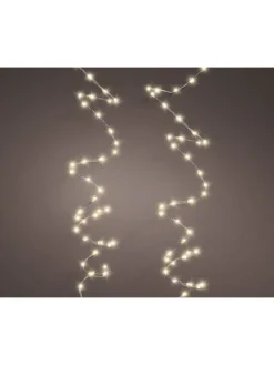Lichterkette STRING LIGHTS TWINKLE 378 LED 6 m Silberdraht in warm weiß