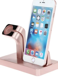 Lightning-Docking-Station für iPhone und Apple Watch in Roségold