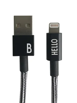 Lightning-Kabel ''B'' in Schwarz - (L)100 cm