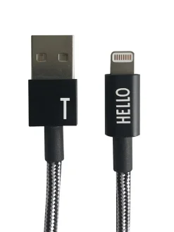 Lightning-Kabel ''T'' in Schwarz - (L)100 cm