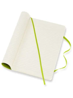 Liniertes Notizbuch in Limette - (B)13 x (H)21 cm