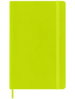 Liniertes Notizbuch in Limette - (B)13 x (H)21 cm