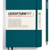Liniertes Notizbuch in Petrol - B6+