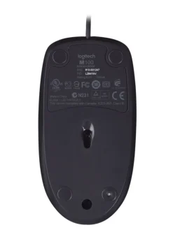 Logitech kabeglgebundene Maus M100 - Plug und Play USB-Maus in Schwarz