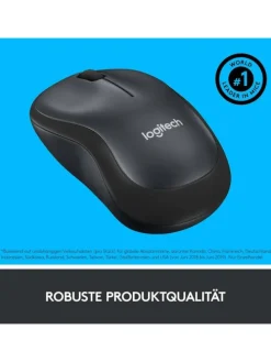 Logitech M220 SILENT Kabellose Maus, 2,4 GHz mit USB-Empfänger, in Anthrazit