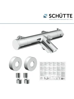 LONDON Thermostat Wannenfüllarmatur, Chrom