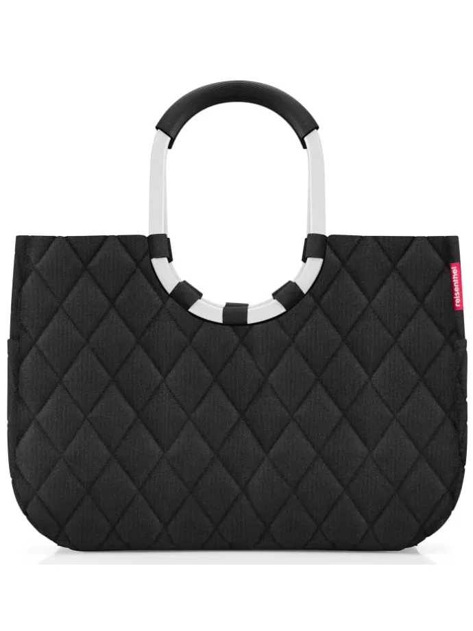 Loopshopper L Shopper Tasche 46 cm in rhombus black
