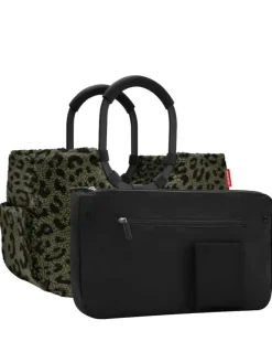 loopshopper M / Shopper 40 cm (teddy leo olive) in teddy leo olive