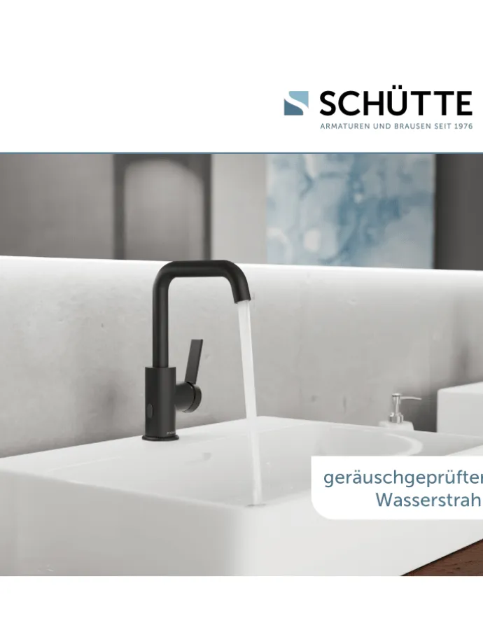 LOS ANGELES Waschtischarmatur, Schwarz matt