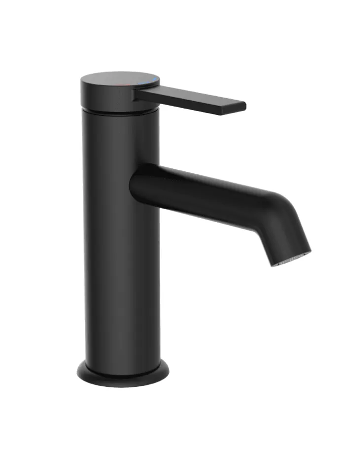 LOS ANGELES Waschtischarmatur, Schwarz matt