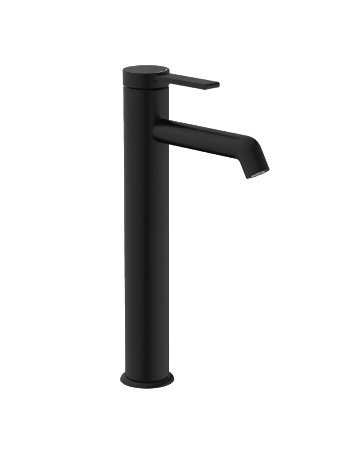 LOS ANGELES Waschtischarmatur, Schwarz matt, für Aufsatzwaschbecken