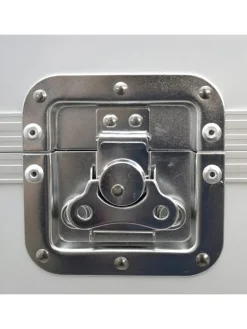 LP DJ Plattenkoffer für 80 Schallplatten/Vynil in silber