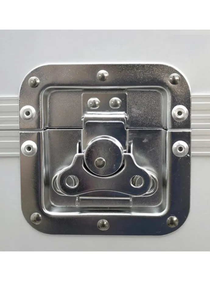 LP DJ Plattenkoffer für 80 Schallplatten/Vynil in silber