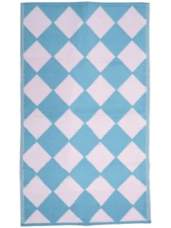 Läufer in Beige/ Hellblau - (L)150 x (B)90 cm