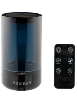 Luftbefeuchter in Schwarz - (H)32 cm