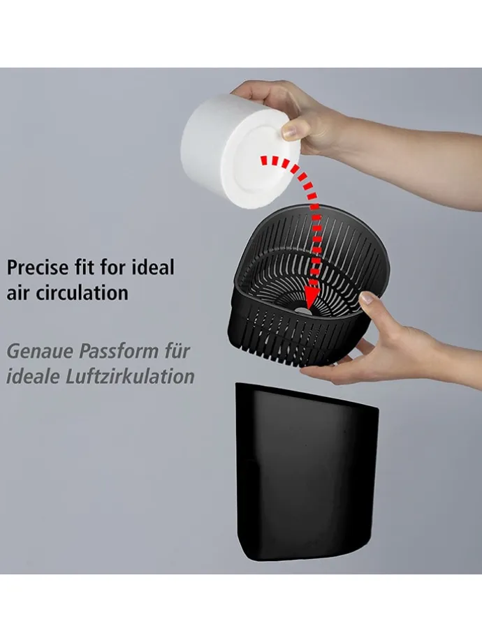 Luftentfeuchter "Drop Black" in Schwarz - (H)23 cm