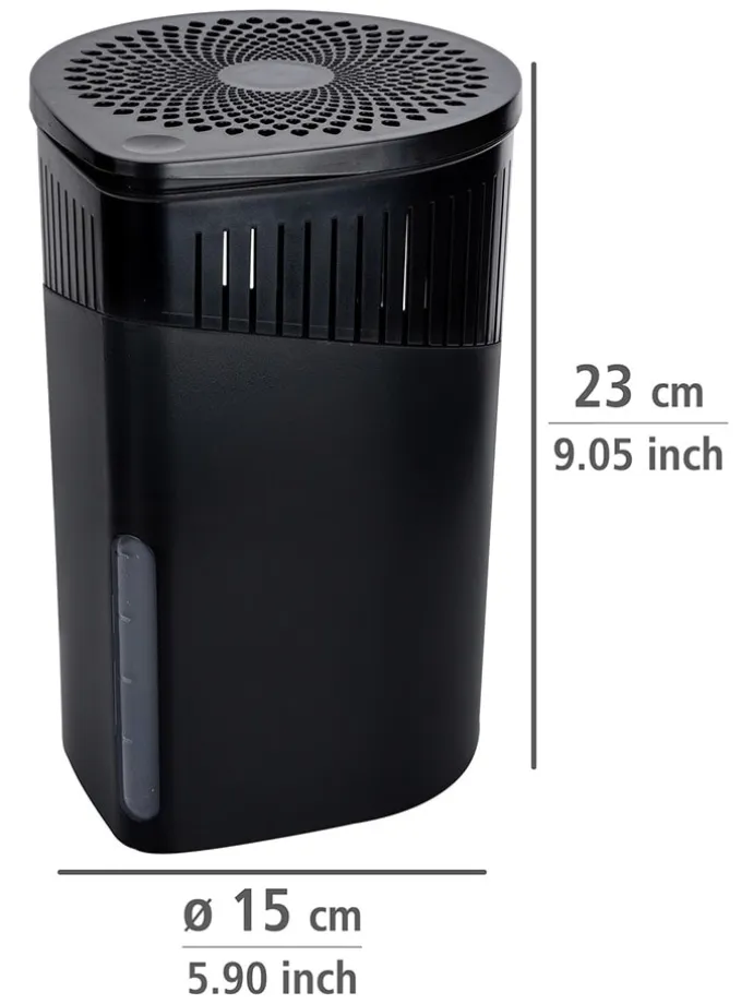 Luftentfeuchter "Drop Black" in Schwarz - (H)23 cm