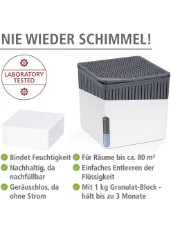 Luftentfeuchter-Nachfüllpack "Cube" in Weiß
