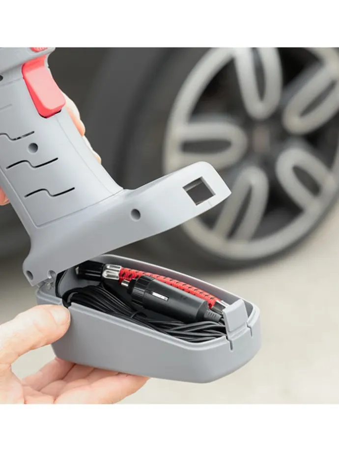 Luftkompressor in Grau - (B)18 x (H)25 x (T)8 cm