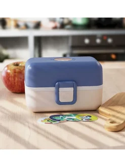 Lunchbox in Blau/ Creme - 800 ml