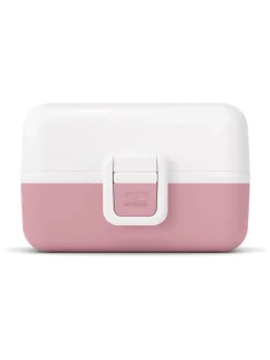 Lunchbox in Weiß/ Rosa - 800 ml