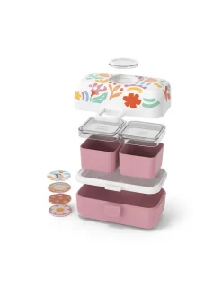 Lunchbox ''Tresor'' in Rosa/ Bunt - 800 ml