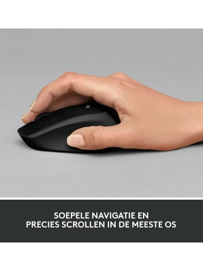 M330 Silent Click Wireless Maus – Ideal für ruhige Büros in Schwarz