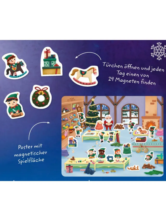Magnet-Adventskalender | Mit den Wichteln durch den Advent. 24 Magnete und...