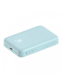 Magnetische Mini-Induktions-Powerbank 10000 mAh 20W in Blau