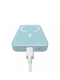 Magnetische Mini-Induktions-Powerbank 10000 mAh 20W in Blau
