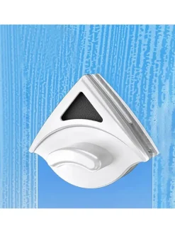 Magnetischer Glasreiniger in Weiß/ Schwarz, 8-15 mm Glasdicke