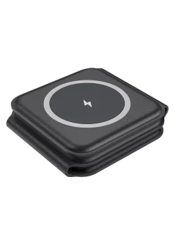 Magnetisches 3-in-1-Ladegerät in Schwarz