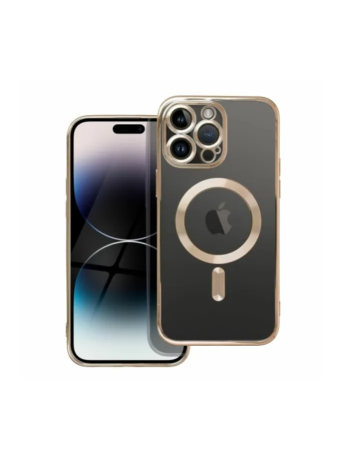 MagSafe Hülle mit Kameraschutz kompatibel mit iPhone 16 Plus Gold in Gold