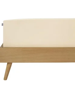 Mako-Jersey-Spannbettlaken in Creme