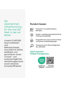 Mako-Jersey-Spannbettlaken in Creme