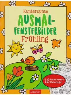 Malbuch "Kunterbunte Ausmal-Fensterbilder - Frühling"