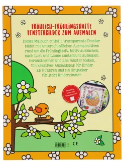Malbuch "Kunterbunte Ausmal-Fensterbilder - Frühling"