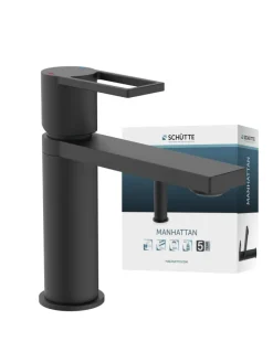 MANHATTAN Waschtischarmatur, Schwarz matt