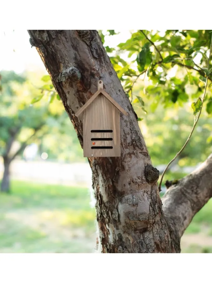 Marienkäferhaus in Braun - (B)17 x (H)22 x (T)10 cm