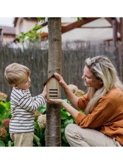 Marienkäferhaus in Braun - (B)17 x (H)22 x (T)10 cm