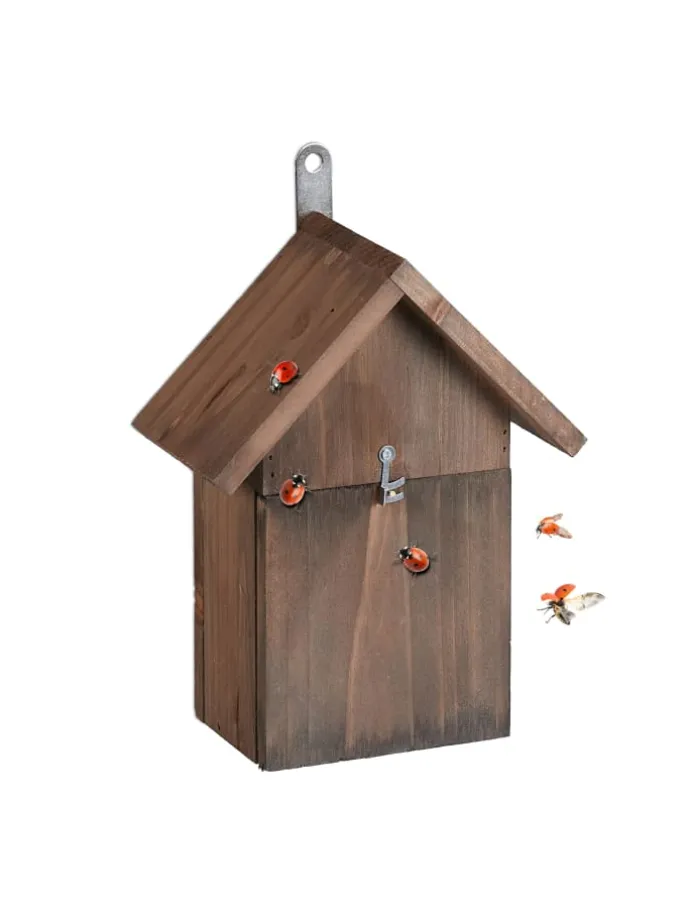 Marienkäferhaus in Braun - (B)18 x (H)23 x (T)10 cm